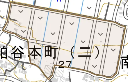 神田とその周辺の地図。町の範囲を重ねている