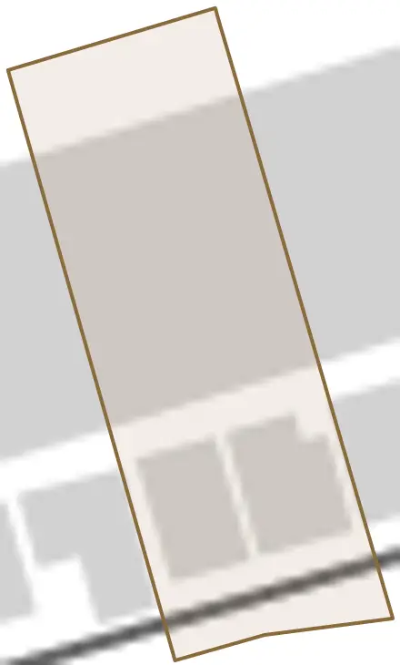 野田町とその周辺の地図。町の範囲を重ねている