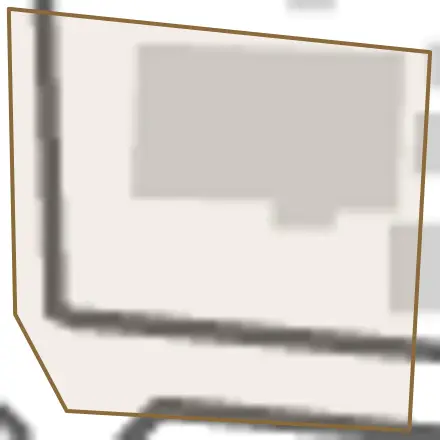 大字余野とその周辺の地図。町の範囲を重ねている