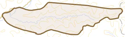岩城福俣とその周辺の地図。町の範囲を重ねている