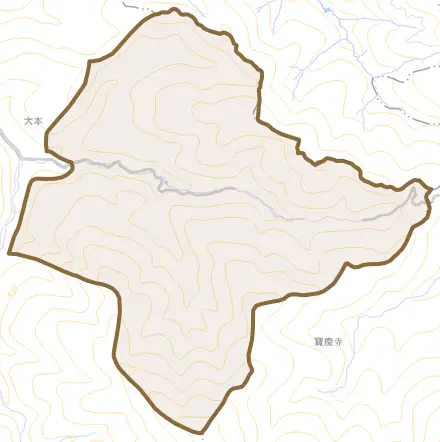 東青とその周辺の地図。町の範囲を重ねている
