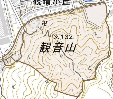 大字中原とその周辺の地図。町の範囲を重ねている