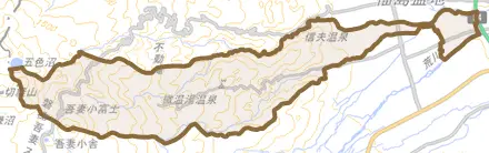 桜本とその周辺の地図。町の範囲を重ねている