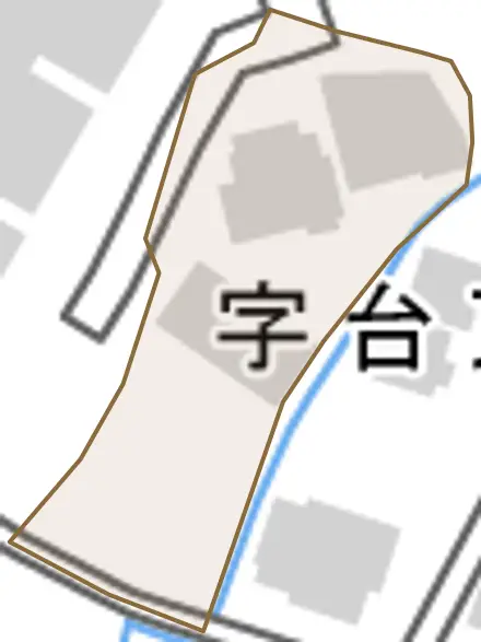 台東とその周辺の地図。町の範囲を重ねている