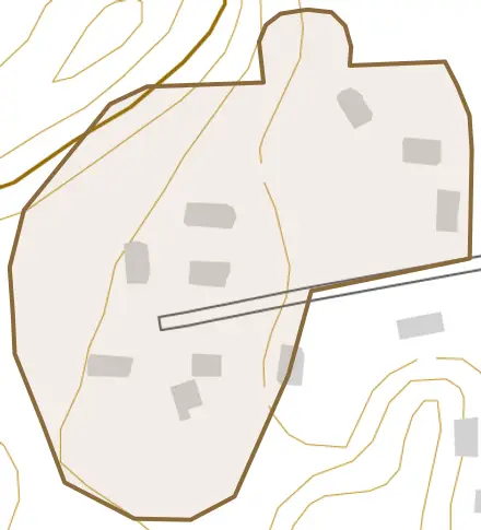 愛宕下とその周辺の地図。町の範囲を重ねている