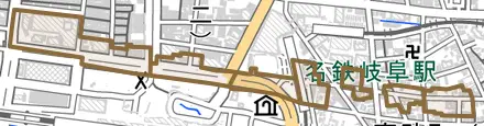 吉野町とその周辺の地図。町の範囲を重ねている