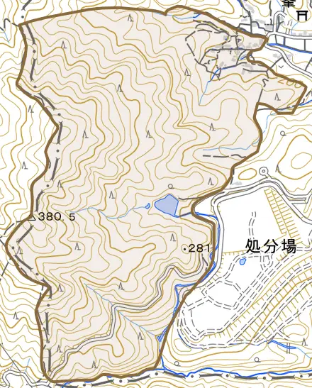 諏訪町柳とその周辺の地図。町の範囲を重ねている