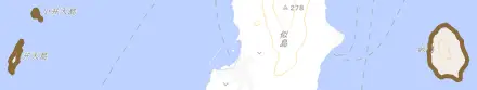 仁保町とその周辺の地図。町の範囲を重ねている