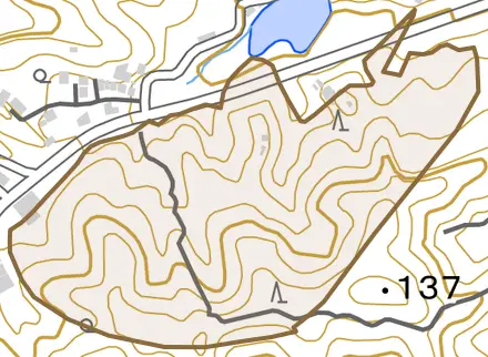 川尻町柳迫とその周辺の地図。町の範囲を重ねている