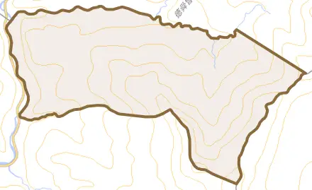 大滝区昭園町とその周辺の地図。町の範囲を重ねている