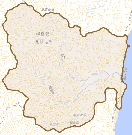字目黒とその周辺の地図。町の範囲を重ねている