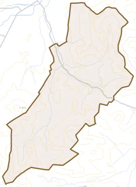 歌登辺毛内とその周辺の地図。町の範囲を重ねている