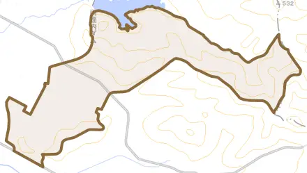 字弥運内とその周辺の地図。町の範囲を重ねている