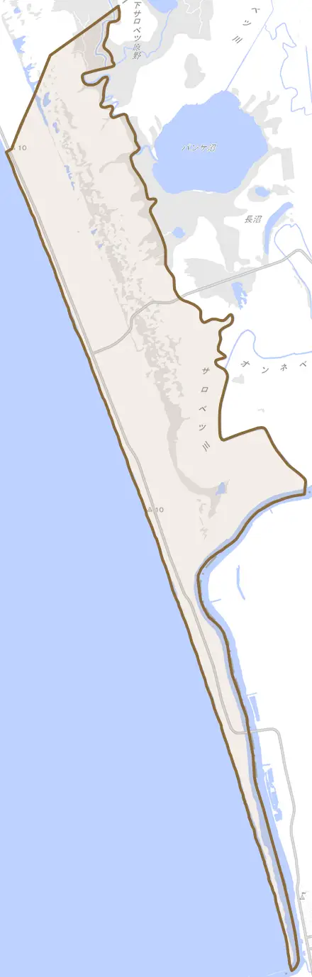字浜里とその周辺の地図。町の範囲を重ねている