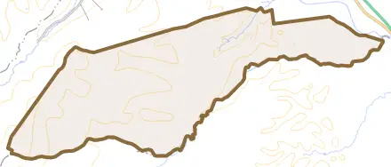 三島とその周辺の地図。町の範囲を重ねている