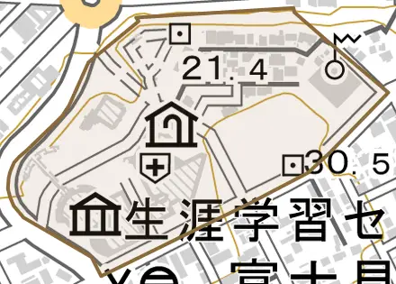 幣舞町とその周辺の地図。町の範囲を重ねている
