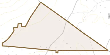 新陽とその周辺の地図。町の範囲を重ねている