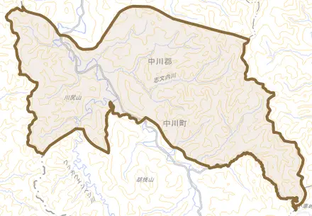 字共和とその周辺の地図。町の範囲を重ねている