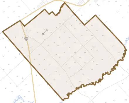 南中とその周辺の地図。町の範囲を重ねている