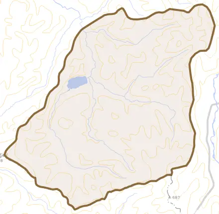朝日町三栄とその周辺の地図。町の範囲を重ねている