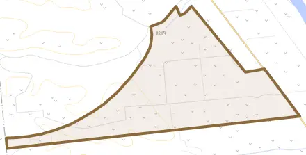 統内とその周辺の地図。町の範囲を重ねている