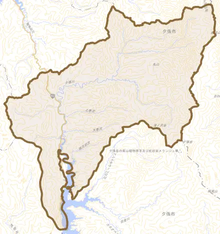 鹿島北栄町とその周辺の地図。町の範囲を重ねている