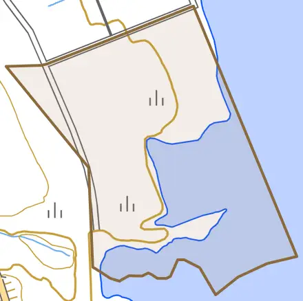 鹿島緑町とその周辺の地図。町の範囲を重ねている