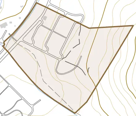 高松とその周辺の地図。町の範囲を重ねている
