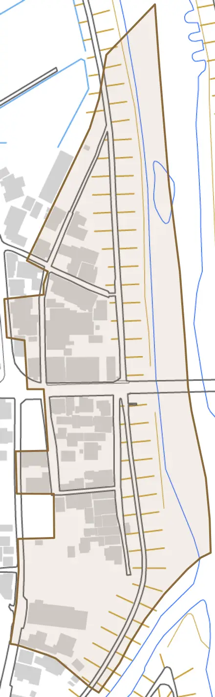 出石町弘原とその周辺の地図。町の範囲を重ねている