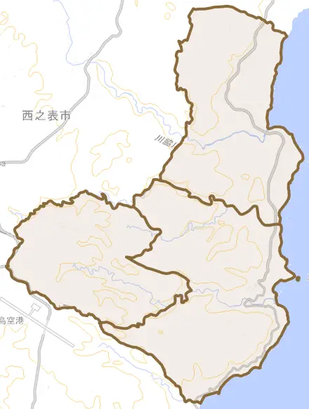 安城とその周辺の地図。町の範囲を重ねている