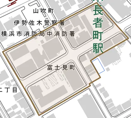 富士見町とその周辺の地図。町の範囲を重ねている