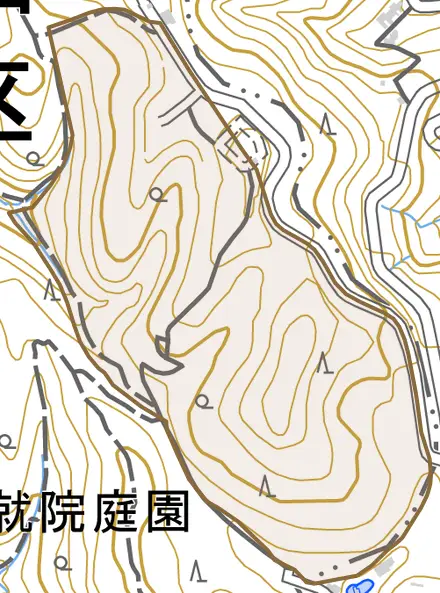 粟田口高台寺山町とその周辺の地図。町の範囲を重ねている