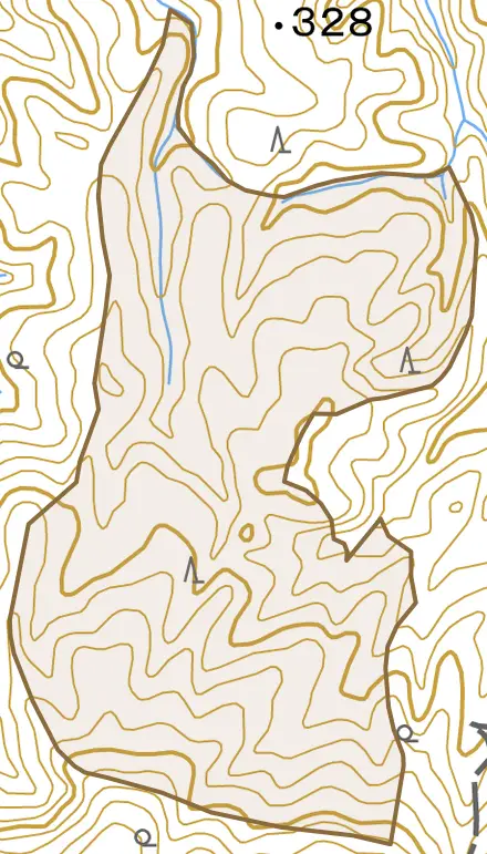 浄土寺広帖町とその周辺の地図。町の範囲を重ねている