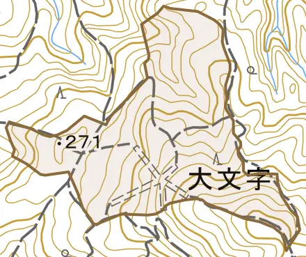 浄土寺七廻リ町とその周辺の地図。町の範囲を重ねている