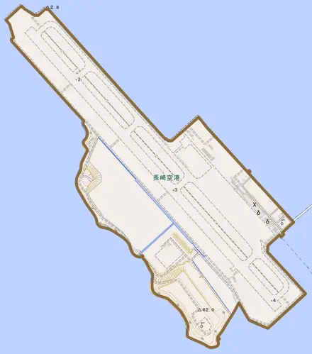 箕島町とその周辺の地図。町の範囲を重ねている