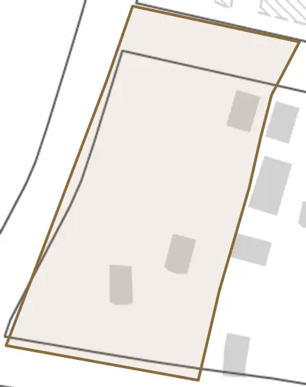 頸城区千原とその周辺の地図。町の範囲を重ねている