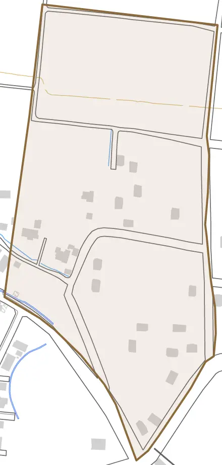 頸城区舟津とその周辺の地図。町の範囲を重ねている