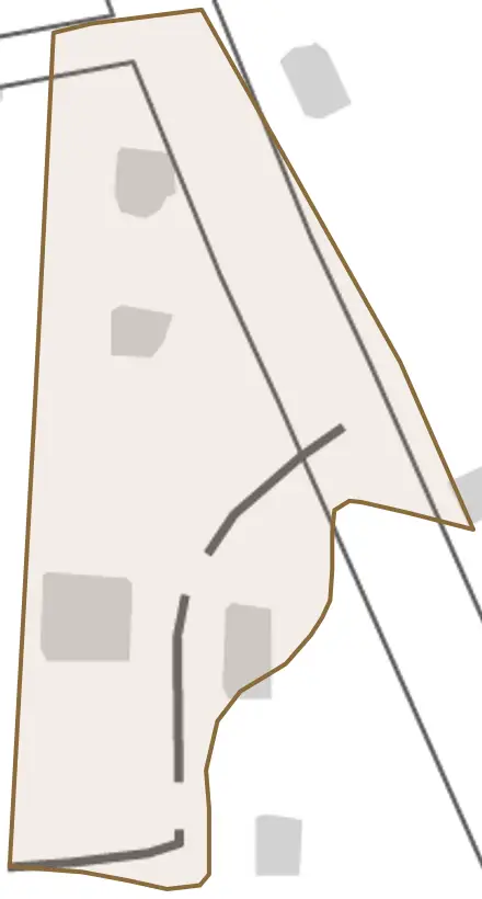 頸城区西湊とその周辺の地図。町の範囲を重ねている