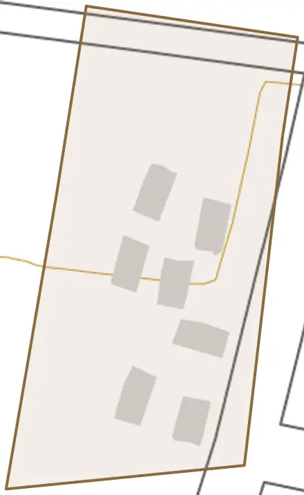 頸城区戸口野とその周辺の地図。町の範囲を重ねている