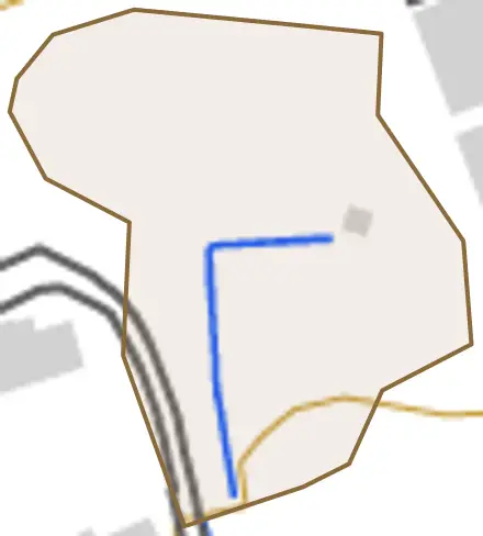 大字蔵垣内とその周辺の地図。町の範囲を重ねている