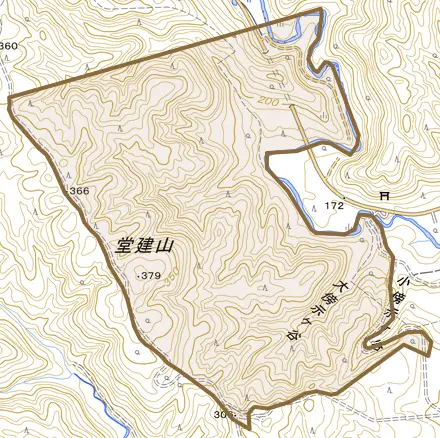 今津町追分とその周辺の地図。町の範囲を重ねている