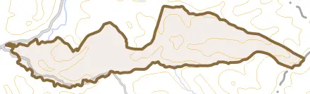 大字大和須とその周辺の地図。町の範囲を重ねている