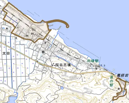 渋谷とその周辺の地図。町の範囲を重ねている