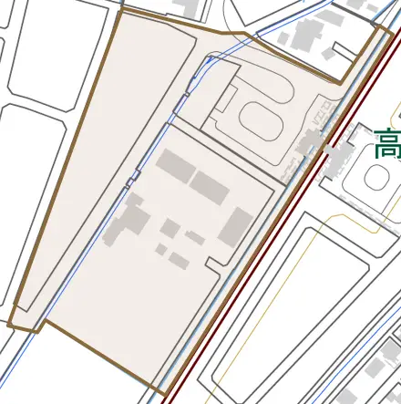 和田とその周辺の地図。町の範囲を重ねている
