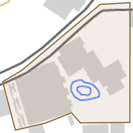 芦辺丁とその周辺の地図。町の範囲を重ねている