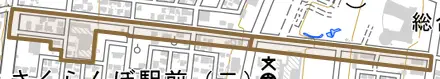 大森とその周辺の地図。町の範囲を重ねている