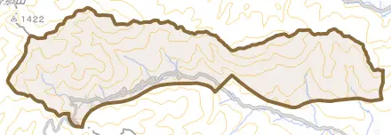 切差とその周辺の地図。町の範囲を重ねている